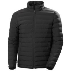 Kurtka izolowana Helly Hansen Mono material. Czarne kurtki męskie Helly Hansen, m, bez wzorów, z materiału, bez ramiączek, bez kaptura. Za 755.05 zł.