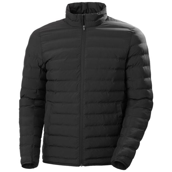 Kurtka izolowana Helly Hansen Mono material. Czarne kurtki męskie Helly Hansen, m, bez wzorów, z materiału, bez ramiączek, bez kaptura. W wyprzedaży za 700.95 zł.