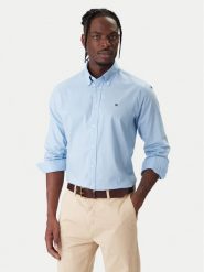 Tommy Hilfiger Koszula MW0MW40529 Błękitny Regular Fit. Niebieskie koszule męskie Tommy Hilfiger, m, bez wzorów, z bawełny, bez kołnierzyka, bez ramiączek. Za 369.99 zł.