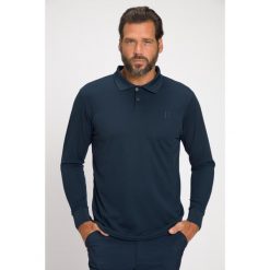 Męska Koszulka polo golf długi rękaw QuickDry. Niebieskie koszulki męskie z długim rękawem JAY-PI, m, bez wzorów, z materiału, sportowe, bez kołnierzyka, bez ramiączek. Za 244.99 zł.