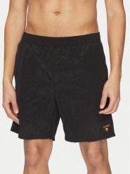 Guess Szorty materiałowe F5GT13 WH1D2 Czarny Regular Fit. Czarne szorty męskie Guess, z aplikacjami, z materiału. Za 139.99 zł.