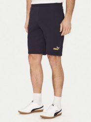 Puma Szorty sportowe Ess 684715 Granatowy Regular Fit. Niebieskie szorty sportowe męskie Puma, bez wzorów, z bawełny, sportowe. Za 99.99 zł.
