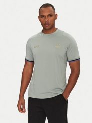 EA7 Emporio Armani Koszulka techniczna 7M000256 AF13537 U9024 Zielony Regular Fit. Zielone t-shirty sportowe męskie EA7 Emporio Armani, m, bez wzorów, z syntetyku, sportowe, bez ramiączek. Za 209.99 zł.