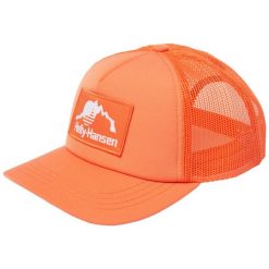Czapka trucker Helly Hansen. Brązowe czapki męskie Helly Hansen, bez wzorów, z bawełny. Za 177.00 zł.