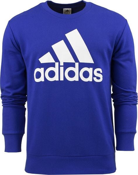 Adidas Bluza męska adidas Essentials French Terry Big Logo niebieska IC9325 XL. Niebieskie bluzy nierozpinane męskie ADIDAS, m, bez wzorów, bez ramiączek, bez kaptura. Za 197.63 zł.