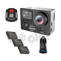 Eken H5s Plus WiFi 4K + 3 akumulatory + ładowarka samochodowa- szybka wysyłka! - Raty 20 x 26,45 zł - Raty do 20x0%. Kamery sportowe EKEN. Za 529.00 zł.