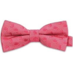 Różowa Mucha w Paisley, Męska. Czerwone krawaty i muchy męskie Vernon, bez wzorów, eleganckie. Za 29.00 zł.