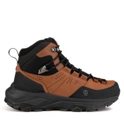 Trekkingi Hunter. Brązowe buty trekkingowe męskie Hunter, bez wzorów, bez zapięcia, trekkingowe. Za 459.99 zł.