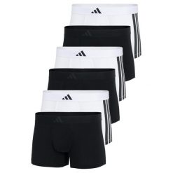 Bokserki Active Flex Cotton 3 Stripes 6 pak. Bokserki męskie ADIDAS, m, bez wzorów, z bawełny. Za 357.00 zł.