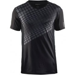 Craft Koszulka Focus 2.0 Mesh Black S. Czarne t-shirty sportowe męskie Craft, z meshu, sportowe, z krótkim rękawem. W wyprzedaży za 149.00 zł.