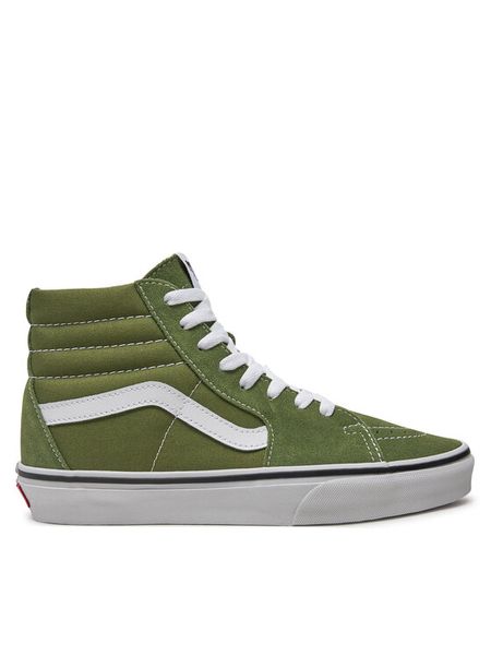 Vans Tenisówki SK8 Hi VN000CMXCIB1 Zielony. Zielone trampki męskie Vans, bez wzorów, ze skóry, bez zapięcia. Za 399.99 zł.