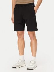 BOSS Szorty sportowe Hecon Active 50531225 Czarny Regular Fit. Czarne szorty sportowe męskie Boss, bez wzorów, z syntetyku, sportowe. Za 599.99 zł.