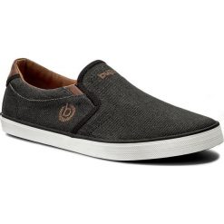 Tenisówki BUGATTI - F4866-6-104 Black/Cognac. Czarne trampki męskie Bugatti, z gumy. W wyprzedaży za 199.00 zł.
