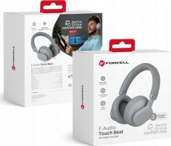 Słuchawki ForCell FORCELL F-AUDIO słuchawki bezprzewodowe nagłowne ANC Touch Beat szare. Szare słuchawki bluetooth ForCell. Za 99.63 zł.