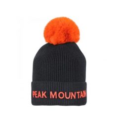 Czapka Peak Mountain Maitresse. Czarne czapki męskie Peak Mountain, na zimę, bez wzorów, sportowe. W wyprzedaży za 124.50 zł.