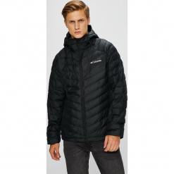 Columbia - Kurtka Horizon Explorer Hooded. Czarne kurtki męskie Columbia, z poliesteru, z krótkim rękawem. W wyprzedaży za 649.90 zł.