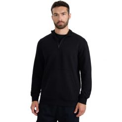 Bluza męska 4F M1902 głęboka czerń 4FWAW25TSWSM1902 20S. Czarne bluzy bez kaptura męskie 4f, m, bez wzorów, bez kaptura. Za 119.00 zł.