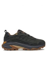 Merrell Trekkingi Moab Speed 2 Leather Waterproof J037783 Czarny. Czarne buty trekkingowe męskie Merrell, bez wzorów, z materiału, sportowe, bez obcasa, bez zapięcia. Za 799.99 zł.