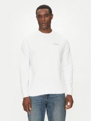 Calvin Klein Bluza Linear Box Logo K10K114259 Biały Regular Fit. Białe bluzy nierozpinane męskie Calvin Klein, l, bez wzorów, z bawełny, bez ramiączek, bez kaptura. Za 249.99 zł.