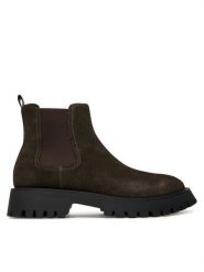 Guess Sztyblety FMTGOM SUE10 Brązowy. Brązowe sztyblety męskie Guess, ze skóry, bez obcasa, bez zapięcia. Za 679.99 zł.