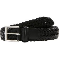 Anderson's WOVEN BELT Pasek pleciony black. Czarne paski męskie Anderson's, w paski, z materiału. Za 509.00 zł.