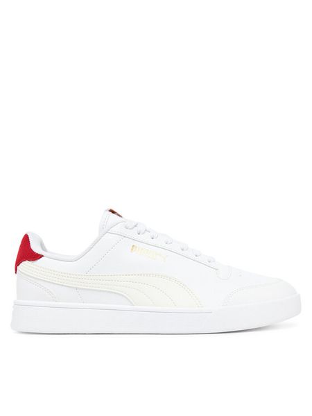 Puma Sneakersy Shuffle 309668 37 Biały. Białe buty sportowe na co dzień męskie Puma, m, bez wzorów, ze skóry, bez ramiączek, bez kaptura. Za 169.99 zł.