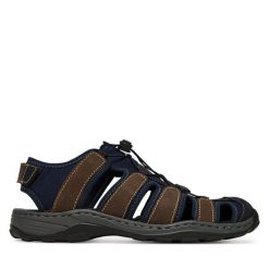 Sandały Manitu. Niebieskie sandały męskie Manitu, bez zapięcia. Za 289.99 zł.