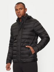 Geox Kurtka puchowa Warrens M4625E T3146 F9000 Czarny Regular Fit. Czarne kurtki męskie Geox, m, bez wzorów, z puchu, bez ramiączek, bez kaptura. Za 849.99 zł.