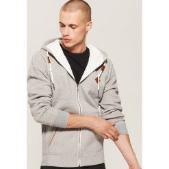 Ocieplana bluza z kapturem - Szary. Bluzy nierozpinane męskie marki House. W wyprzedaży za 69.99 zł.