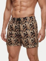 BOSS Szorty kąpielowe Pike 50561145 Czarny Regular Fit. Czarne kąpielówki męskie Boss, m, bez wzorów, z syntetyku. Za 339.99 zł.