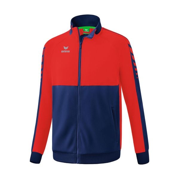 Kurtka robocza Erima Six Wings Junior wielokolorowa. Czerwone kurtki męskie Erima, bez wzorów, sportowe, bez ramiączek, bez kaptura. Za 270.99 zł.