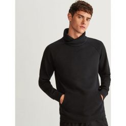 Bluza kangurka z kołnierzem - Czarny. Bluzy nierozpinane męskie marki DOMYOS. W wyprzedaży za 59.99 zł.