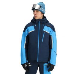 Kurtka narciarska męska Spyder Leader. Niebieskie kurtki narciarskie i snowboardowe męskie Spyder, na zimę, m, bez wzorów, bez kaptura, narciarskie. Za 2,599.99 zł.
