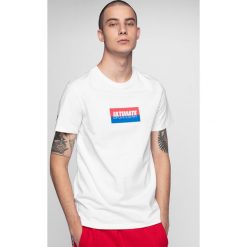 T-shirt męski TSM231 - biały. T-shirty męskie 4f. W wyprzedaży za 24.99 zł.