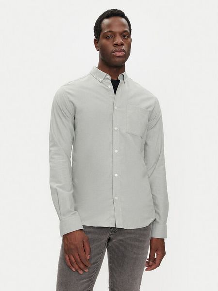 Only & Sons Koszula Alvaro 22006479 Zielony Slim Fit. Zielone koszule męskie Only & Sons, m, bez wzorów, z bawełny, bez kołnierzyka, bez ramiączek. Za 89.99 zł.