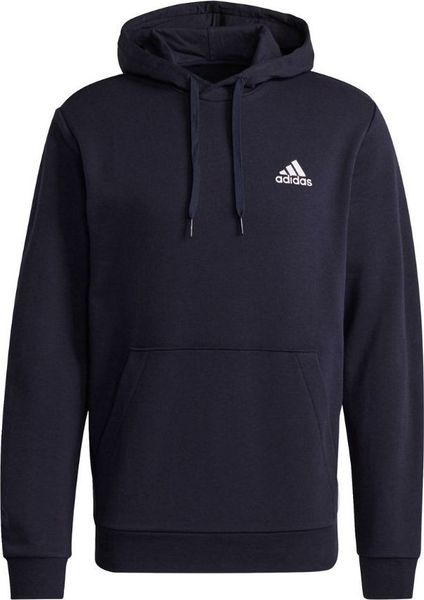 Adidas Bluza męska adidas Essentials Fleece Hoodie granatowa H12216. Bluzy nierozpinane męskie ADIDAS, m, bez wzorów, bez ramiączek, bez kaptura. Za 181.43 zł.