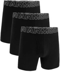 Bokserki męskie UNDER ARMOUR Czarne - 3 PAK Performance S. Czarne bokserki męskie Under Armour, m, bez wzorów. Za 195.15 zł.