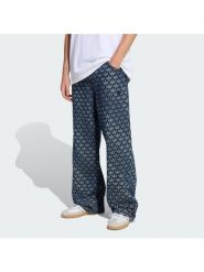 Adidas Jeansy Monogram KD0399 Niebieski Loose Fit. Niebieskie jeansy męskie ADIDAS, bez wzorów, z bawełny. Za 399.99 zł.