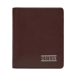 Portfel Guess. Brązowe portfele męskie Guess, z aplikacjami. Za 209.99 zł.