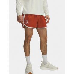 Spodenki sportowe męskie Under Armour UA RUN 96. Czerwone szorty sportowe męskie Under Armour, bez wzorów, sportowe. Za 299.00 zł.
