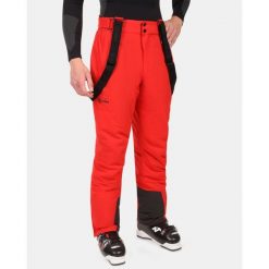 Męskie spodnie narciarskie Kilpi MIMAS-M. Czerwone spodnie narciarskie i snowboardowe męskie Kilpi, bez wzorów, narciarskie. Za 731.89 zł.