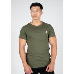 York Koszulka - Zielony. Zielone t-shirty sportowe męskie GORILLA WEAR, m, bez wzorów, sportowe, bez ramiączek. Za 159.99 zł.