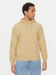 HUGO Bluza Dapo 50486478 Beżowy Relaxed Fit. Brązowe bluzy nierozpinane męskie Hugo, m, bez wzorów, z bawełny, bez ramiączek, bez kaptura. Za 399.99 zł.