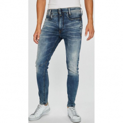 G-Star Raw - Jeansy D-Staq. Niebieskie jeansy męskie G-Star Raw, z bawełny, retro. W wyprzedaży za 599.90 zł.