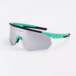 Okulary przeciwsłoneczne do biegania i na rower, kategoria 3. Niebieskie okulary przeciwsłoneczne męskie ROCHEBRIN, bez wzorów, z materiału, sportowe. W wyprzedaży za 249.00 zł.