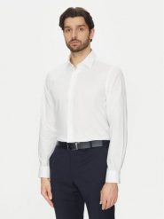 Michael Kors Koszula MK0DS01501 Biały Slim Fit. Białe koszule męskie Michael Kors, m, bez wzorów, z bawełny, bez kołnierzyka, bez ramiączek. Za 279.99 zł.