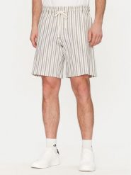 Jack & Jones Szorty materiałowe Jaide 12275412 Beżowy Relaxed Fit. Brązowe szorty męskie Jack & Jones, bez wzorów, z bawełny. Za 99.99 zł.