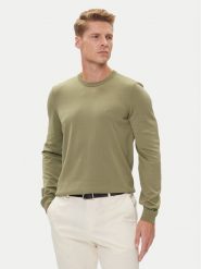 BOSS Sweter Botto-L 50476364 Zielony Regular Fit. Zielone kardigany męskie Boss, l, bez wzorów, z wełny, bez ramiączek. Za 599.99 zł.
