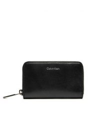 Calvin Klein Portfel Ck Glow Short Z/A 4cc W/Coin K50K512705 Czarny. Czarne portfele męskie Calvin Klein, bez wzorów, ze skóry. Za 299.99 zł.