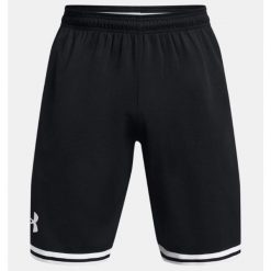 Spodenki koszykarskie męskie Under Armour 10" Perimeter Short. Czarne szorty sportowe męskie Under Armour, bez wzorów, sportowe. Za 139.99 zł.